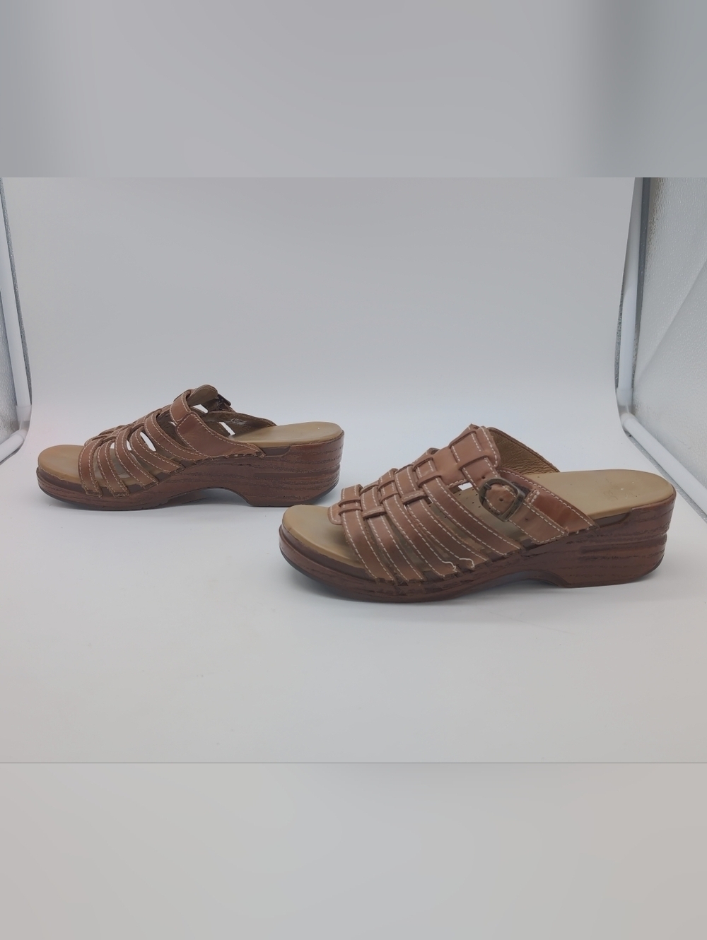 Dansko Sz 40 Leather Slide Sandals in Brown Women’s Mule - Picture 4 of 8